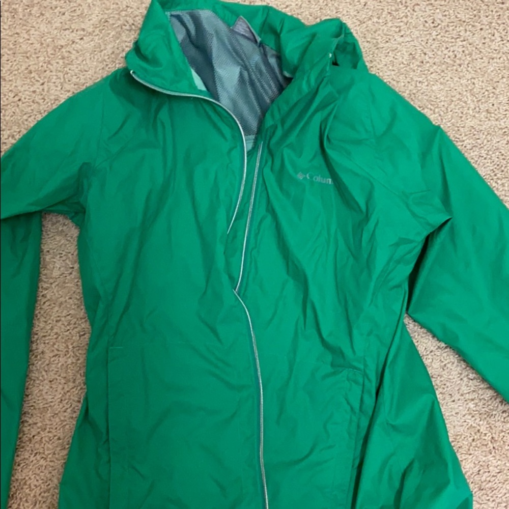 Columbia Green Rain Jacket